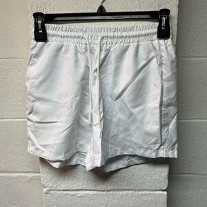 SHEIN White Drawstring Shorts